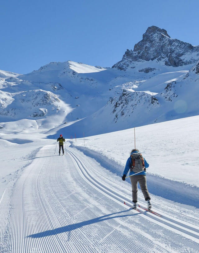 Ski de fond dans le Queyras (activité à la carte ou en stage / séjour tout inclus)